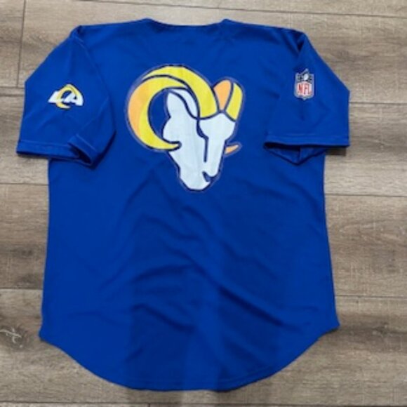 Pro Eagle Los Angeles Ram NFL Football Team Jersey Men’s Sz 3XL Button Up - Picture 9 of 13